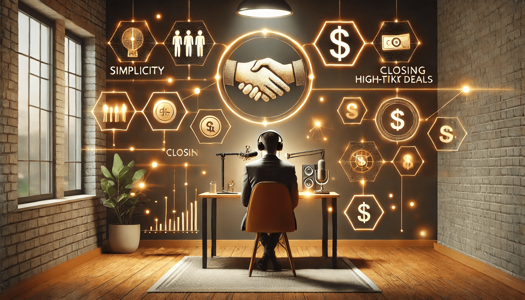 DALLE_2024_11_21_13.24.52_-_A_visually_engaging_image_of_a_person_conducting_a_professional_podcast_interview_in_a_sleek_modern_studio_but_with_a_warm_inviting_color_palette_u